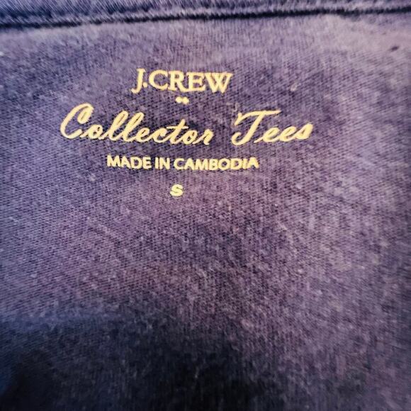 J.Crew T-Shirt Blue Graphic Artist Series Short Sleeve Modern Classic Size S - Picture 6 of 6